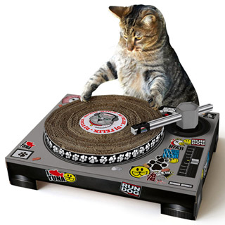 猫がdjに ターンテーブル型爪とぎ Tower Records Online