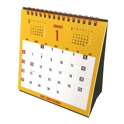 タワレコカラーの卓上カレンダーが登場 19年1月 年1月 Tower Records Online