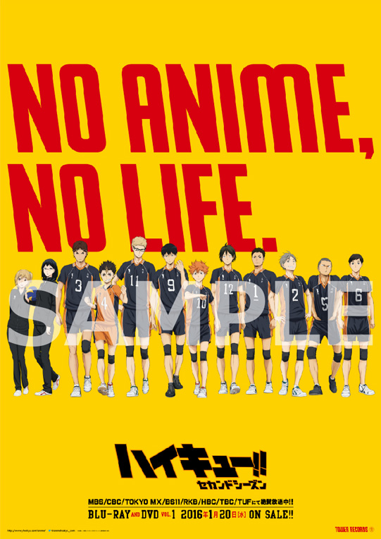 NO ANIME, NO LIFE.vol.25“TOWERanime × 「ハイキュー!!」”タワレコで7 ...