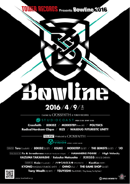 Bowline 2016 Curated by Crossfaith